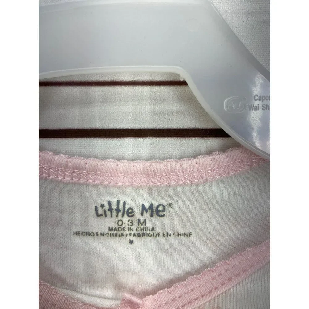 Little‎ Me 0-3 Months Pink Patterned Infant Girl's Sleep Gown